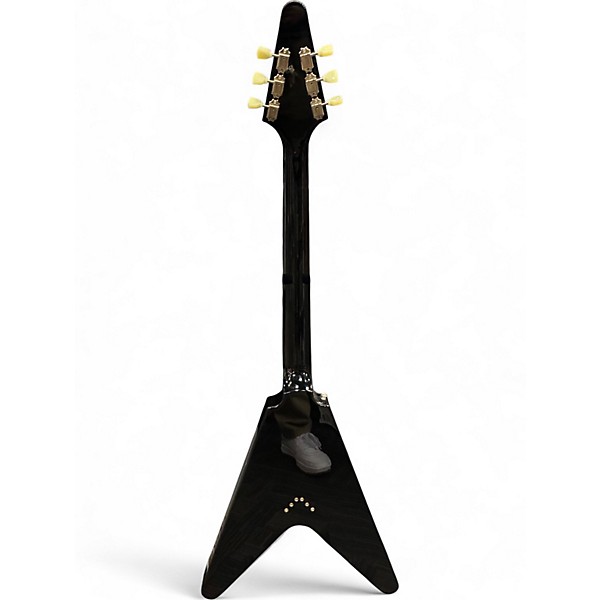 Used Epiphone 1958 Korina Flying V Ebony Solid Body Electric Guitar