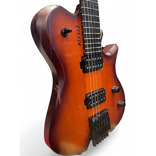 Used Kiesel LEIA Cherry Sunburst Solid Body Electric Guitar