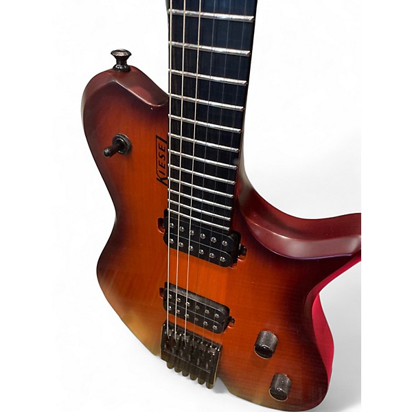 Used Kiesel LEIA Cherry Sunburst Solid Body Electric Guitar