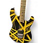 Used EVH Striped Series YELLOW AND BLACK Solid Body Electric Guitar