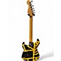 Used EVH Striped Series YELLOW AND BLACK Solid Body Electric Guitar