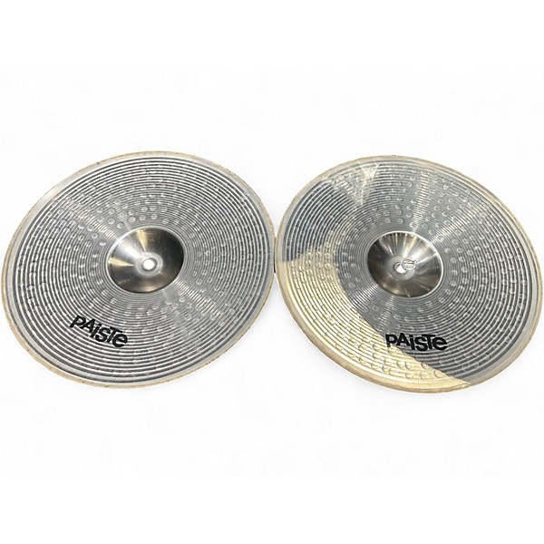 Used Paiste 14in 402 Nickel Silver Hi Hat Pair Cymbal
