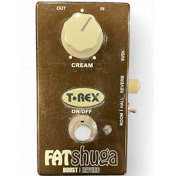 Used T-Rex Engineering Fat Shuga Boost With Reverb Effect Pedal