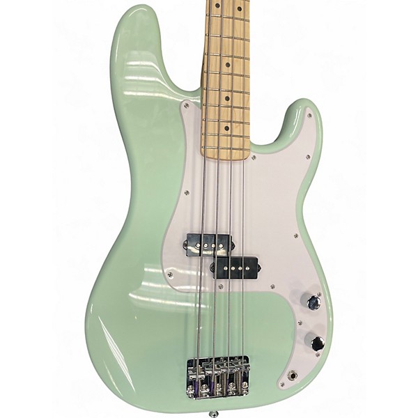 Used 2024 Squier Precision Bass Surf Green Electric Bass Guitar