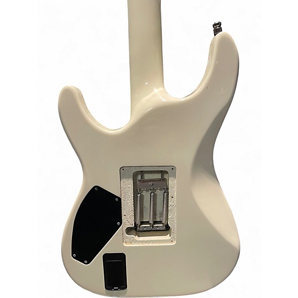 Used Schecter Guitar Research Diamond Series Hellraiser C1 White Solid Body Electric Guitar