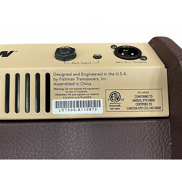 Used Fishman PROLBX500 Loudbox Mini Acoustic Guitar Combo Amp