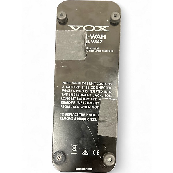 Used VOX V847 Reissue Wah Effect Pedal