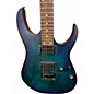Used Ibanez RG421 BLUE GREEN Solid Body Electric Guitar