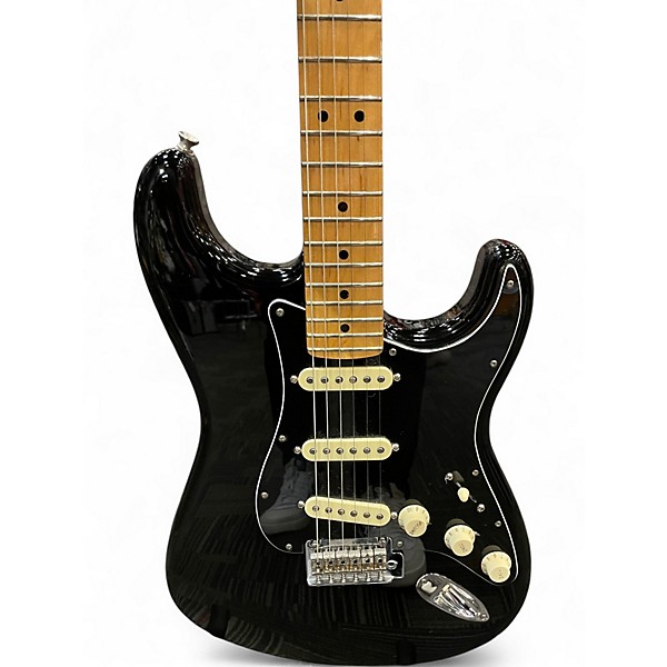 Used Fender Player Stratocaster Black Solid Body Electric Guitar