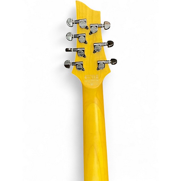 Used Schecter Guitar Research Demon 7 String White Solid Body Electric Guitar