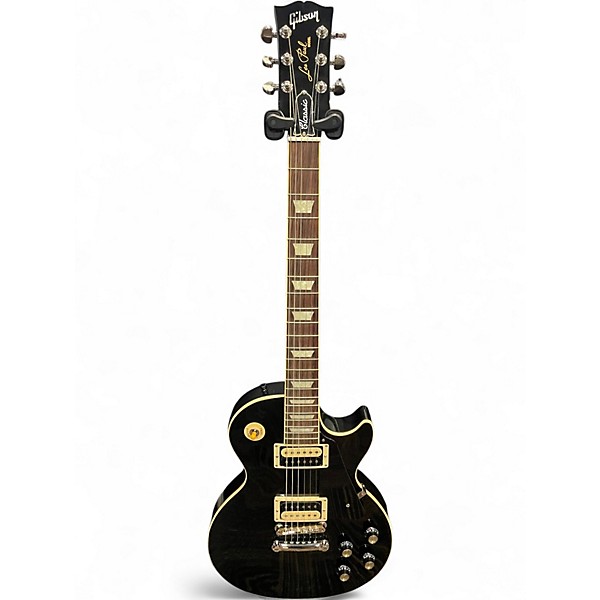 Used Gibson Les Paul Classic Black Solid Body Electric Guitar