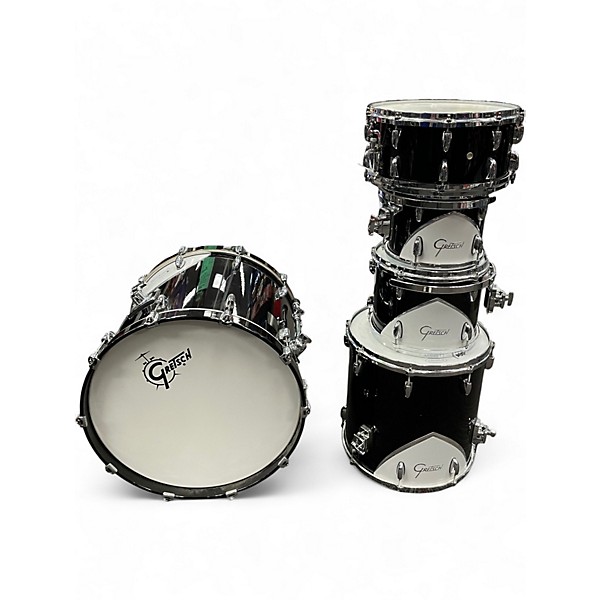 Used Gretsch Drums 5 Piece Renown 57 Black Drum Kit