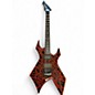 Used B.C. Rich Warlock Legacy Kahler Red Crackle Solid Body Electric Guitar