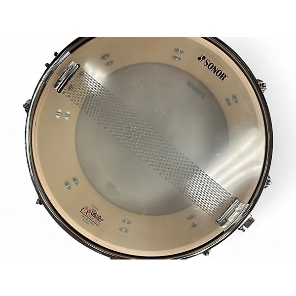 Used SONOR 13in AQX SNARE RED SPARKLE Drum