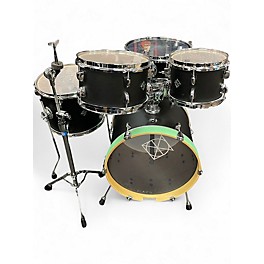 Used Dixon 5 Piece JET SET PLUS Black  Drum Kit
