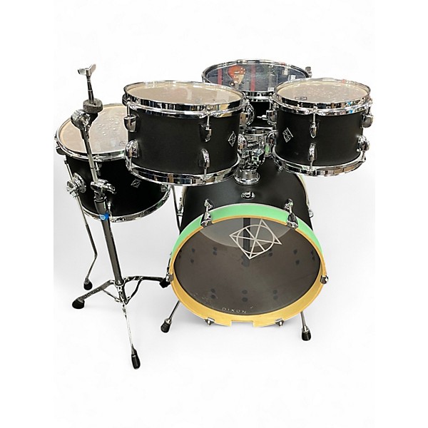 Used Dixon 5 Piece JET SET PLUS Black  Drum Kit