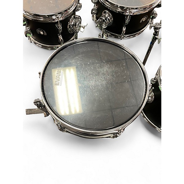 Used Dixon 5 Piece JET SET PLUS Black  Drum Kit