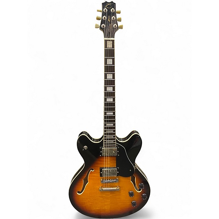 Used Peavey JF1 EX Tobacco Sunburst Hollow Body Electric Guitar