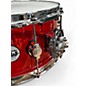 Used DW 14X6.5 Design Series  Ruby Red Acrylic Drum