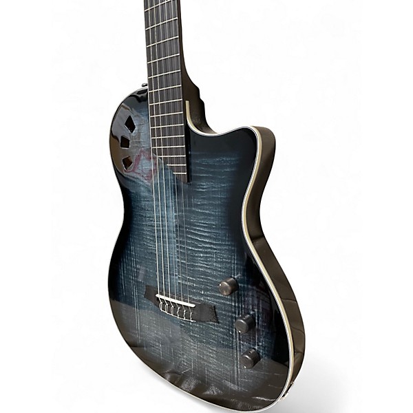 Used Cordoba Stage Trans Black Classical Acoustic Electric Guitar