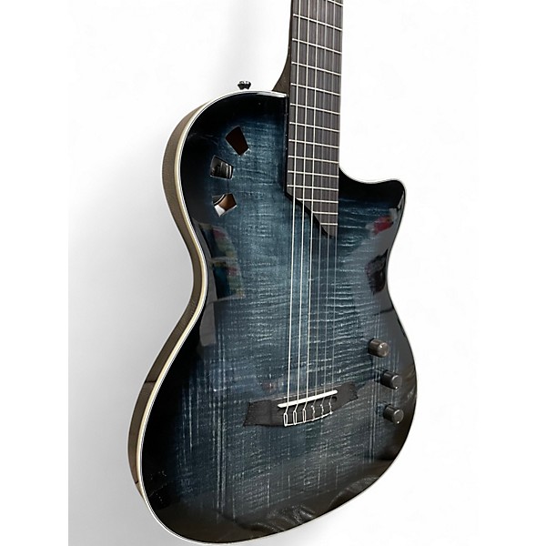 Used Cordoba Stage Trans Black Classical Acoustic Electric Guitar