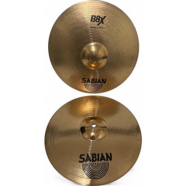 Used SABIAN 14in B8X HI HAT PAIR Cymbal