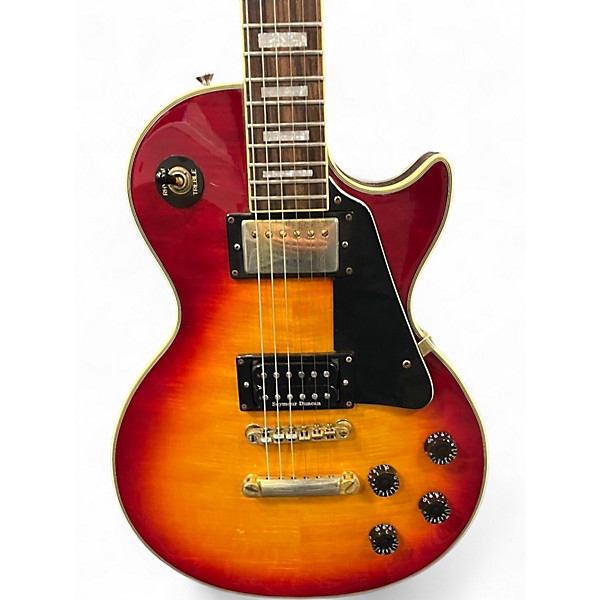 Used Epiphone Les Paul Custom Cherry Sunburst Solid Body Electric Guitar