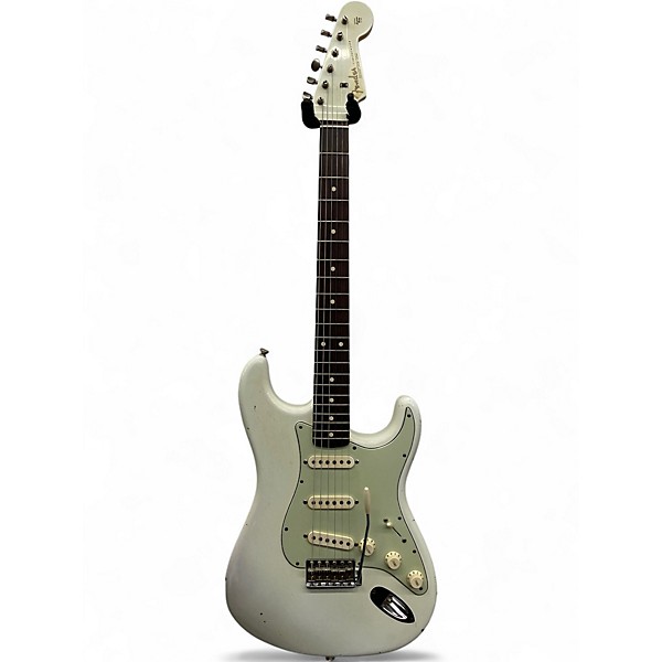 Used 2012 Fender Custom Shop 1960 Stratocaster Relic Olympic White Solid Body Electric Guitar