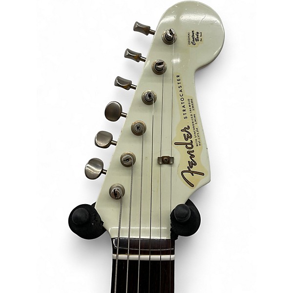 Used 2012 Fender Custom Shop 1960 Stratocaster Relic Olympic White Solid Body Electric Guitar