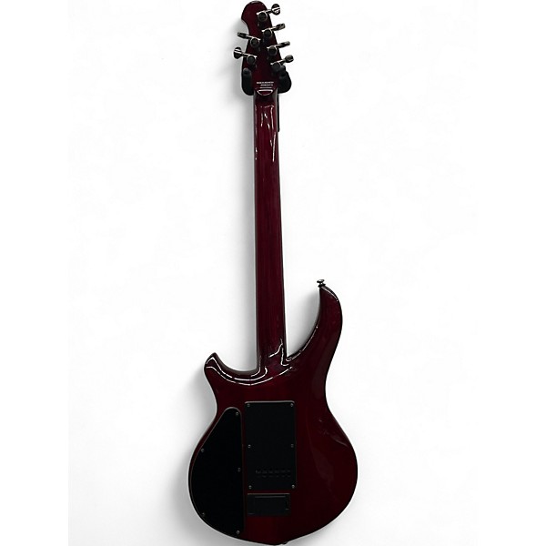 Used Sterling by Music Man JP Majesty Flame Top Royal Red Solid Body Electric Guitar