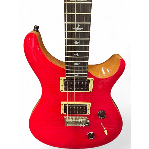 Used PRS SE Custom 24 Pink Solid Body Electric Guitar