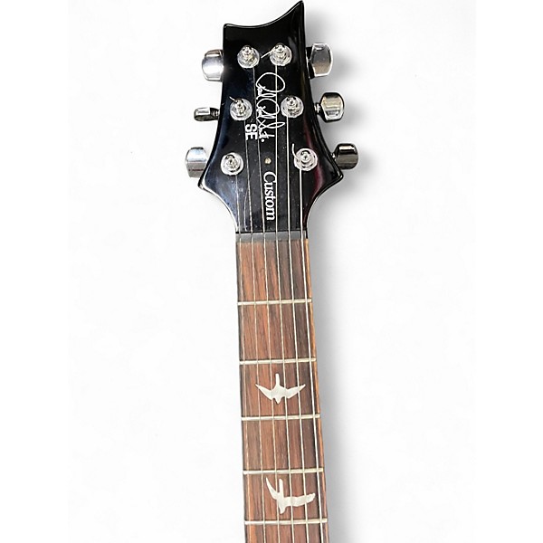 Used PRS SE Custom 24 Black Gold Sunburst Solid Body Electric Guitar