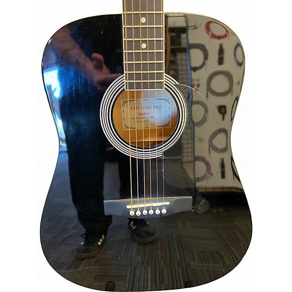 Used New York Pro NY42BK Black Acoustic Guitar