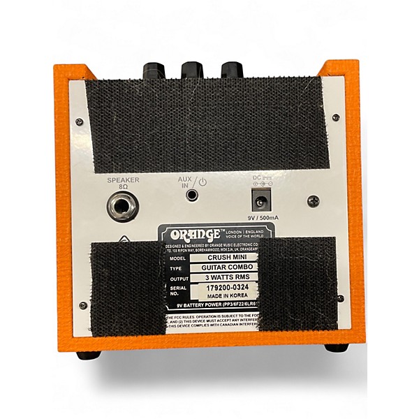 Used Orange Amplifiers Crush Mini Battery Powered Amp