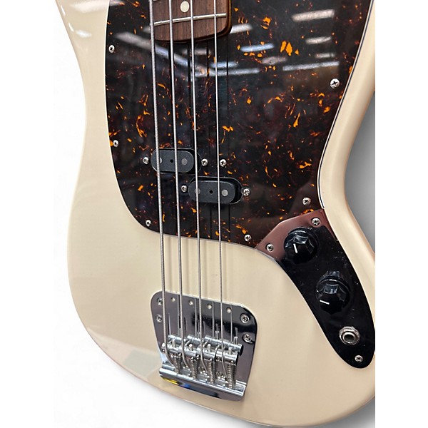 Used Fender Mustang Bass Vintage White Electric Bass Guitar