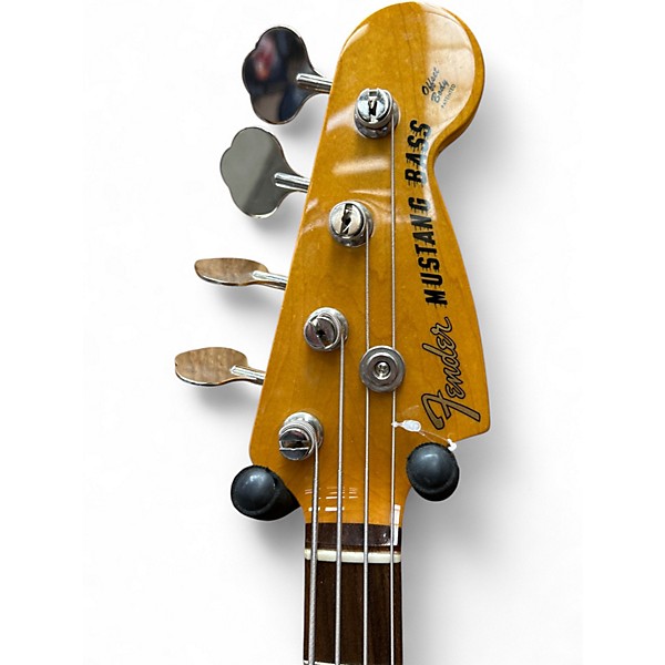 Used Fender Mustang Bass Vintage White Electric Bass Guitar