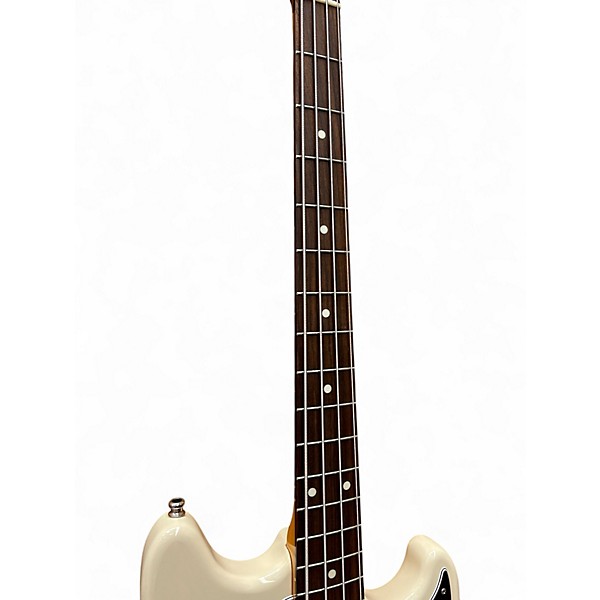 Used Fender Mustang Bass Vintage White Electric Bass Guitar