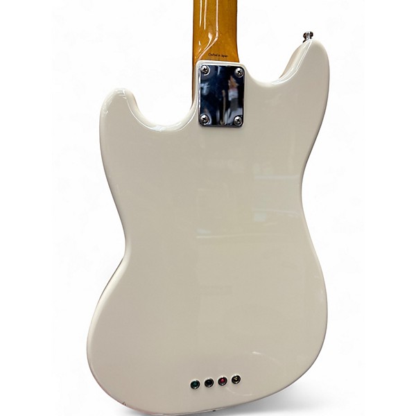Used Fender Mustang Bass Vintage White Electric Bass Guitar