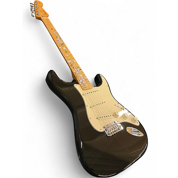 Used Fender Player Stratocaster Black Solid Body Electric Guitar