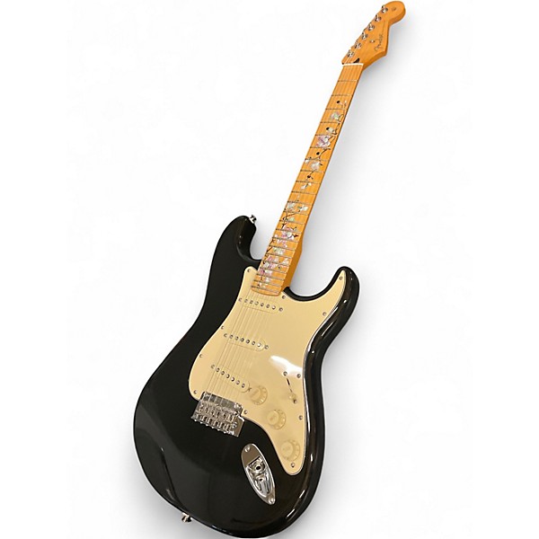 Used Fender Player Stratocaster Black Solid Body Electric Guitar