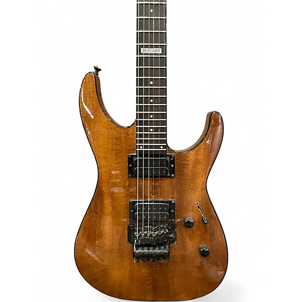 Used ESP LTD M1000 HT DELUXE Mahogany Solid Body Electric Guitar