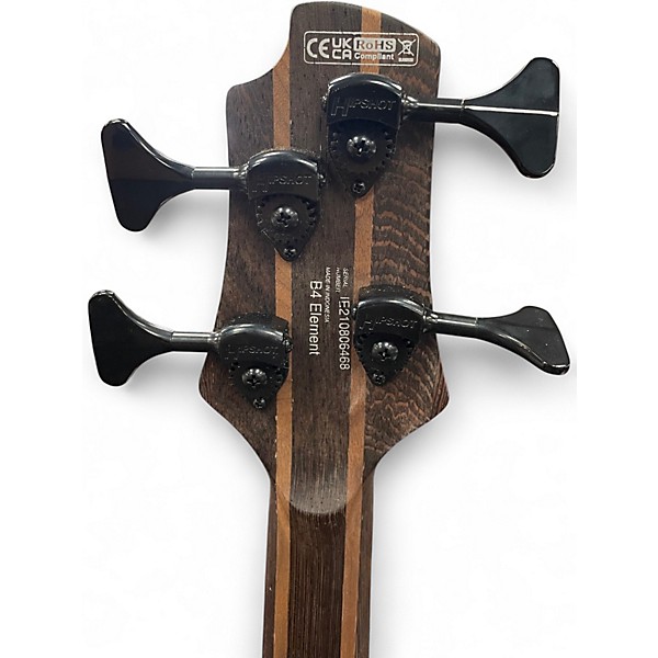 Used Cort B4 ELEMENT Crimson Red Trans Electric Bass Guitar