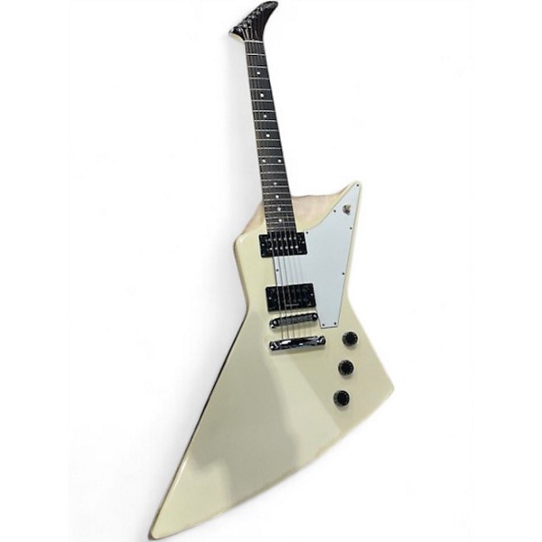 Used Gibson 76 explorer reissue Antique White Solid Body Electric Guitar
