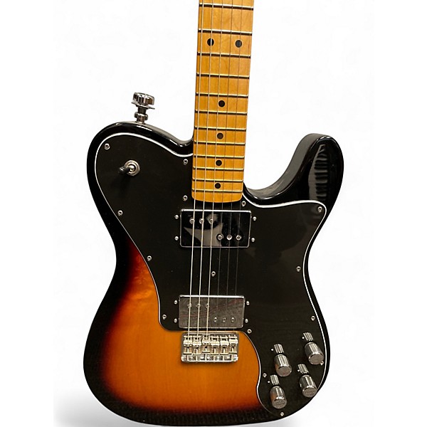 Used 2020s Fender Deluxe Telecaster 2 Color Sunburst Solid Body Electric Guitar