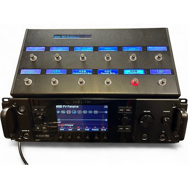 Used Line 6 HELIX RACK with FOOT CONTROLLER Effect Processor