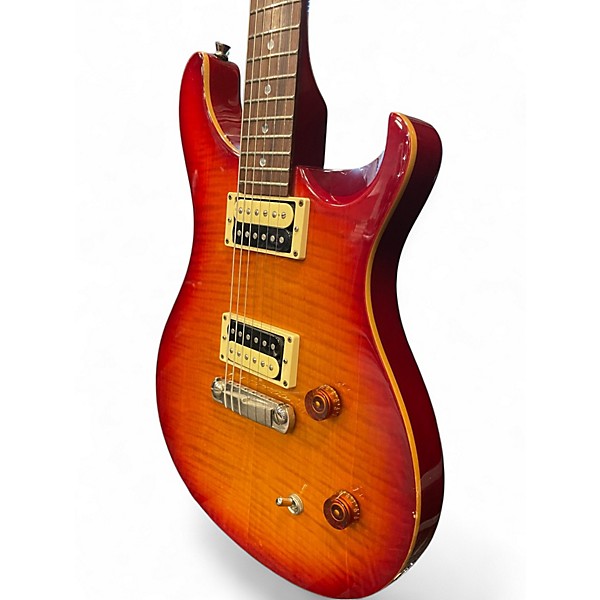 Used PRS SE Custom 22 Cherry Sunburst Solid Body Electric Guitar