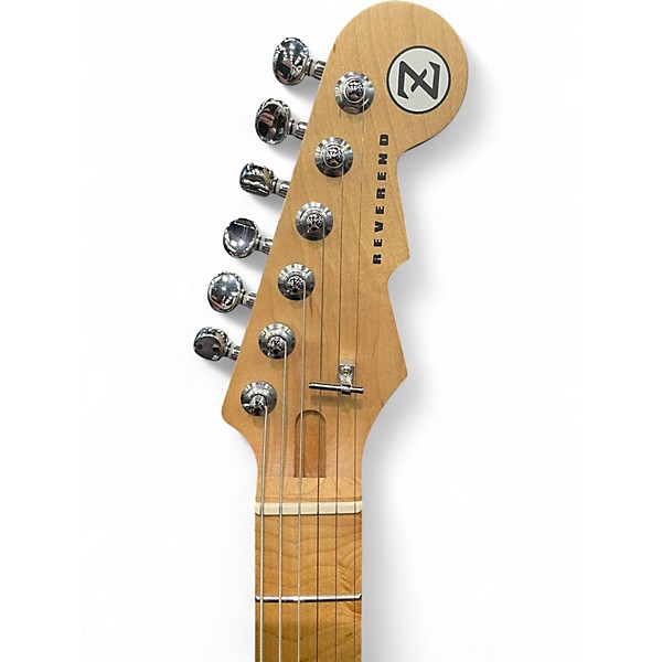 Used Reverend Billy Corgan Z-One Metallic Silver Freeze Solid Body Electric Guitar