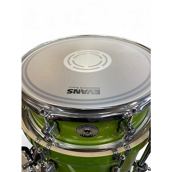 Used PDP by DW 4 Piece New Yorker Green Sparkle Drum Kit