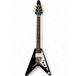 Used Epiphone Flying V Black Solid Body Electric Guitar