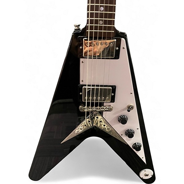 Used Epiphone Flying V Black Solid Body Electric Guitar